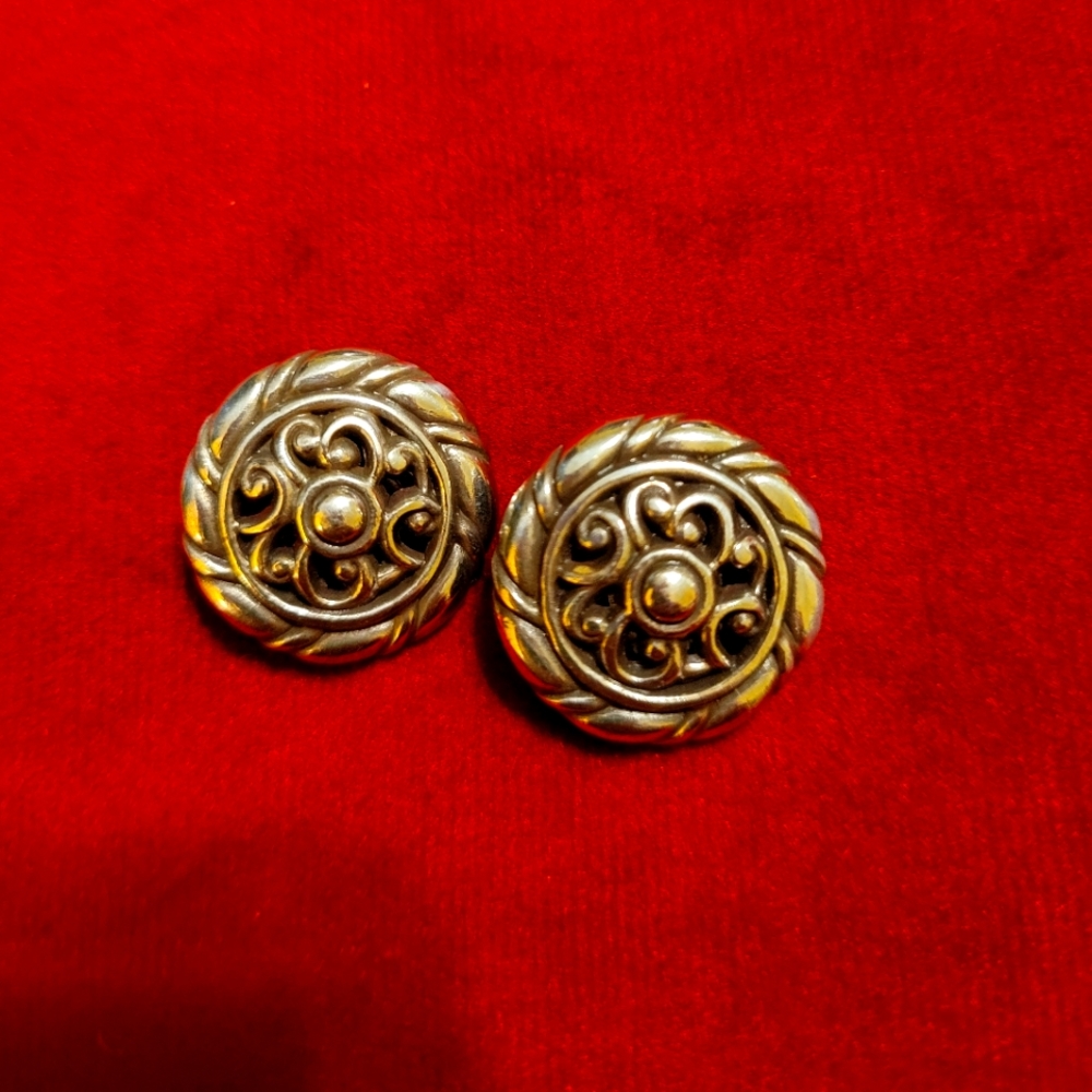 Brighton Silver Clip Earrings